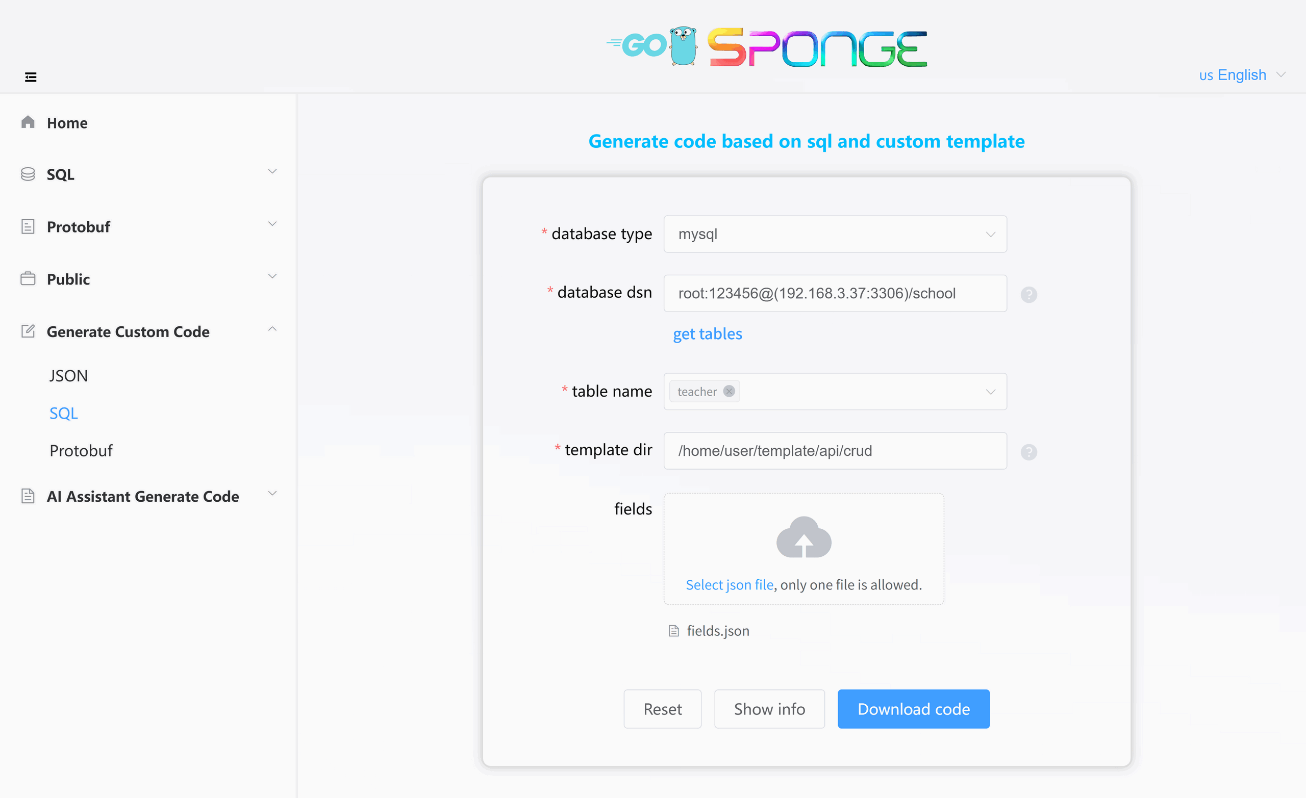 template-sql